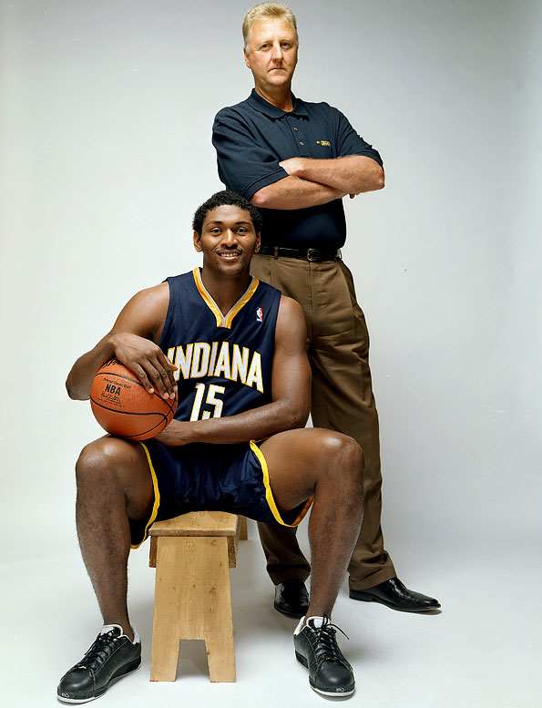 Larry Bird and Ron Artest
